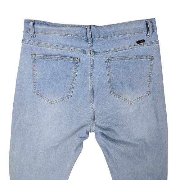 Just Jeans Light Blue Stretchy Skinny Jeans Size 11/12 High Rise Cotton Blend - Picture 8 of 8